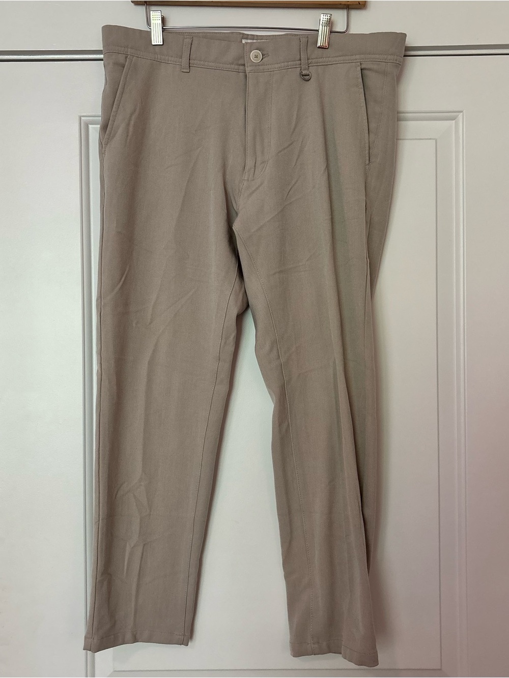Denim & Flower Mens Khaki Straight Leg Pants Chino Dress Casual Business Work 34